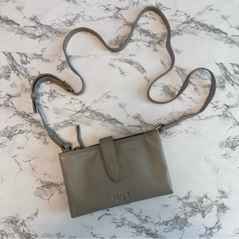 Margot Tan Crossbody Bag Sleek Minimalist Design